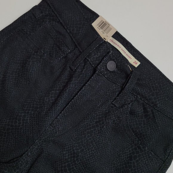 Levi's 720 Hi Rise Skinny Jeans Sz 24 - Picture 1 of 16